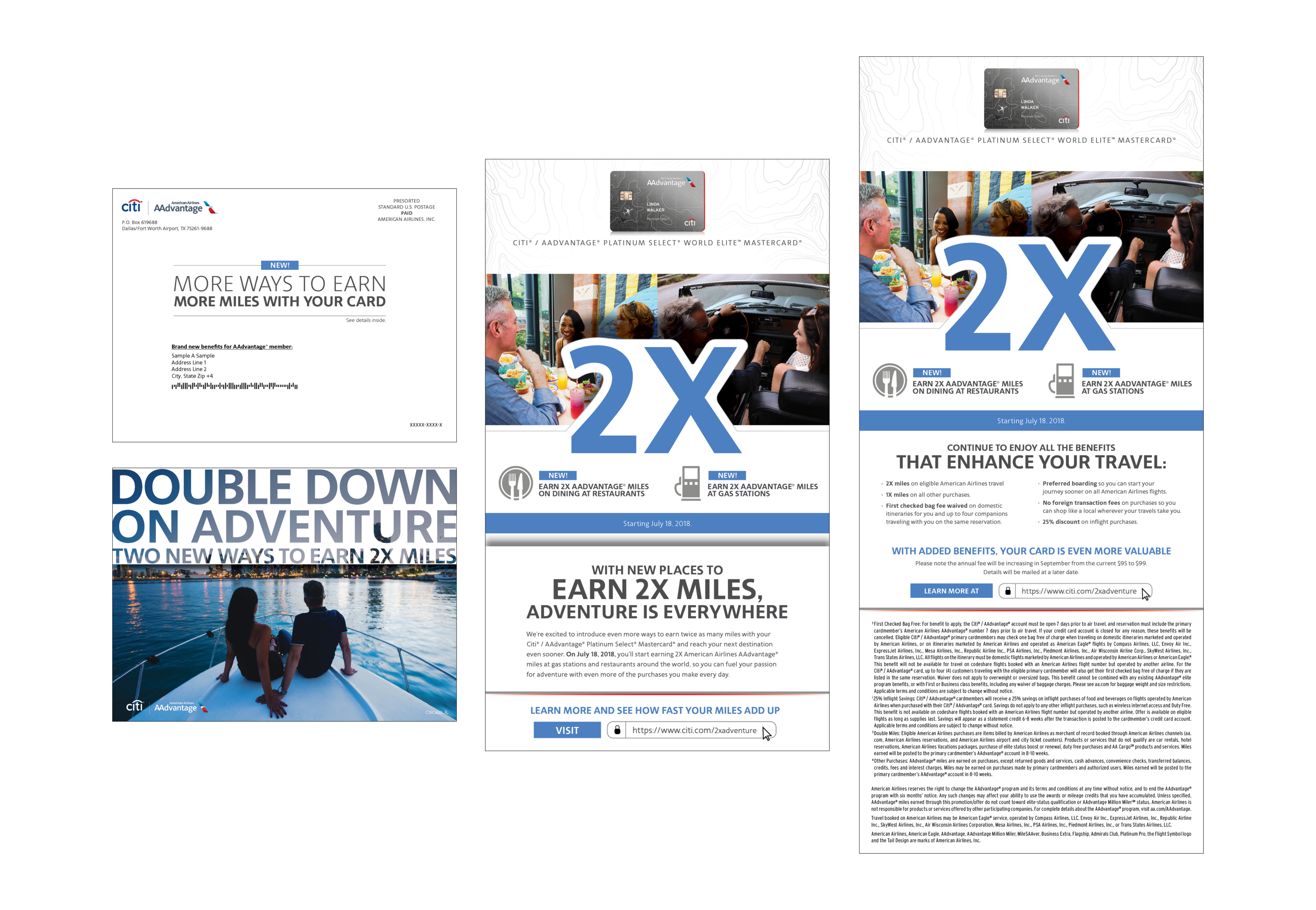 Citi AAdvantage Self Mailer — mailer